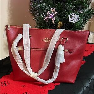 Coach Cherry Red Tote Bag